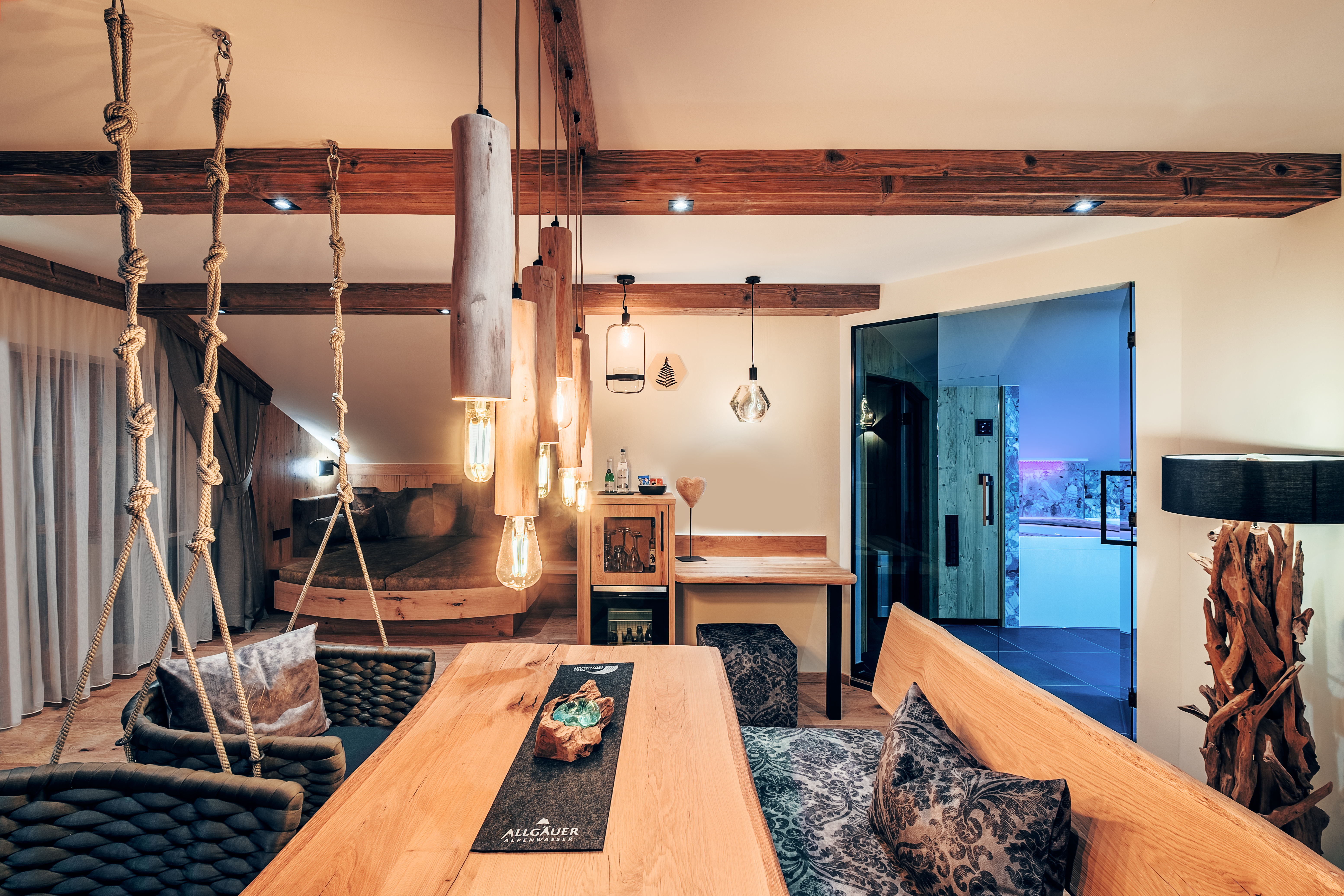 Wellnesshotel: Suite "Holz" mit eigenem privaten Wellnessbereich - Hotel Zum Kramerwirt