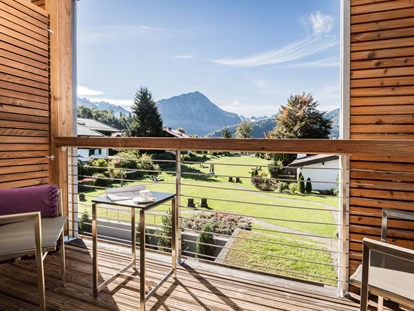 Wellnessurlaub - Fontanella - Sommeraussicht vom Balkon
 - Hotel Exquisit
