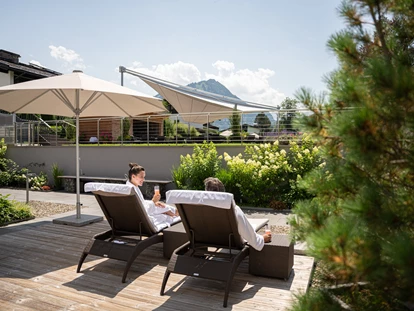 Wellnessurlaub - Fontanella - Atrium mit Ausblick  - Hotel Exquisit