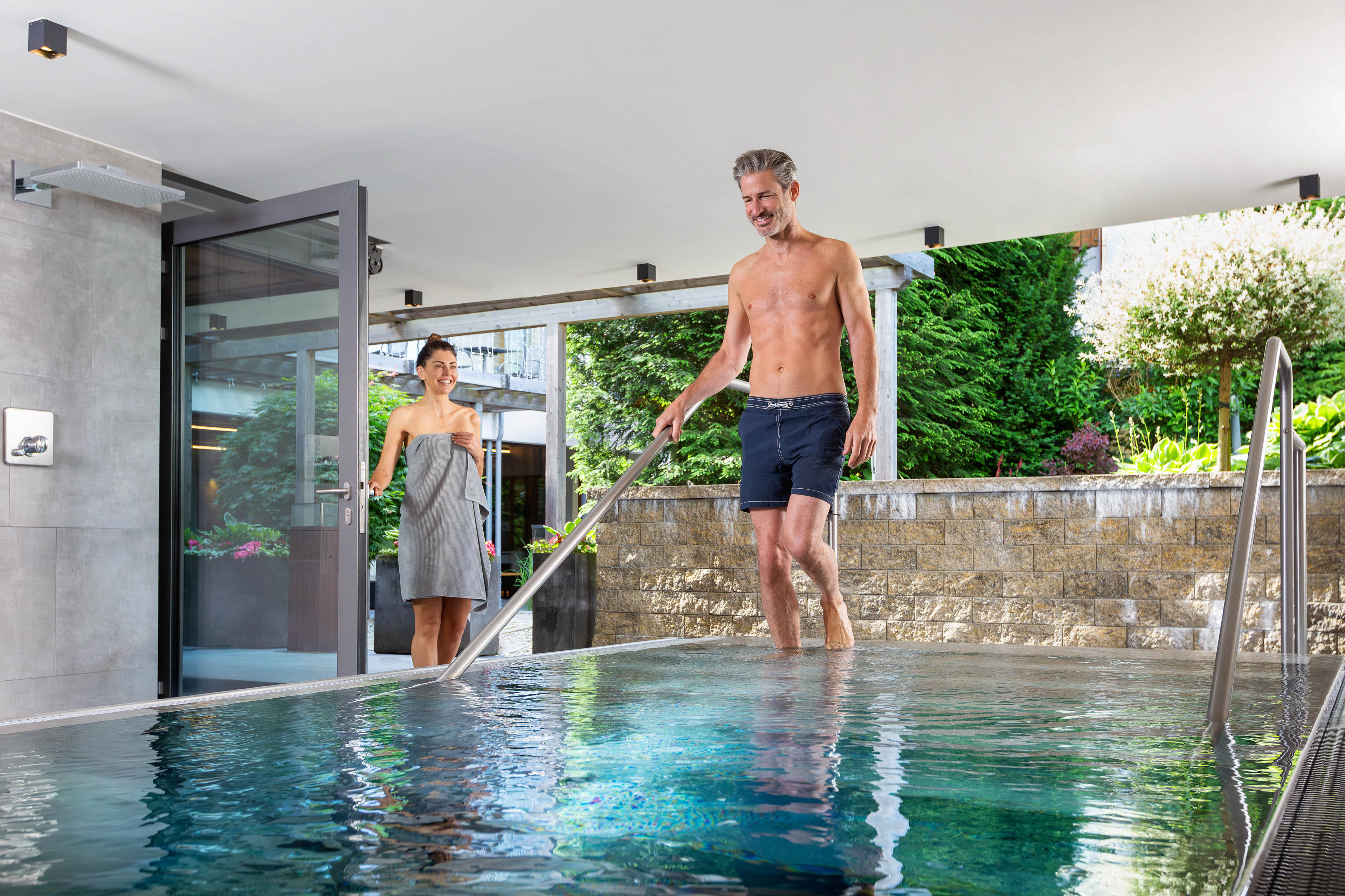 Wellnesshotel: Kühlbecken Feuersauna - Wellness & Naturresort Reischlhof****S - Wasser