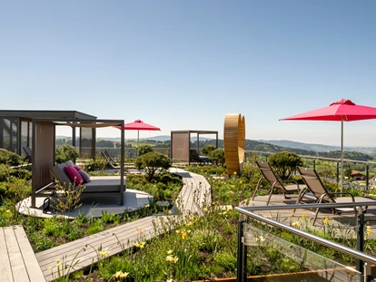 Wellnessurlaub - Private Spa - Otterbach (Sankt Florian am Inn) - Dachgarten, ein ganz besonderer Ort zum Entspannen.  - Hüttenhof ****S - Wellnesshotel und Luxus-Bergchalets - adults only