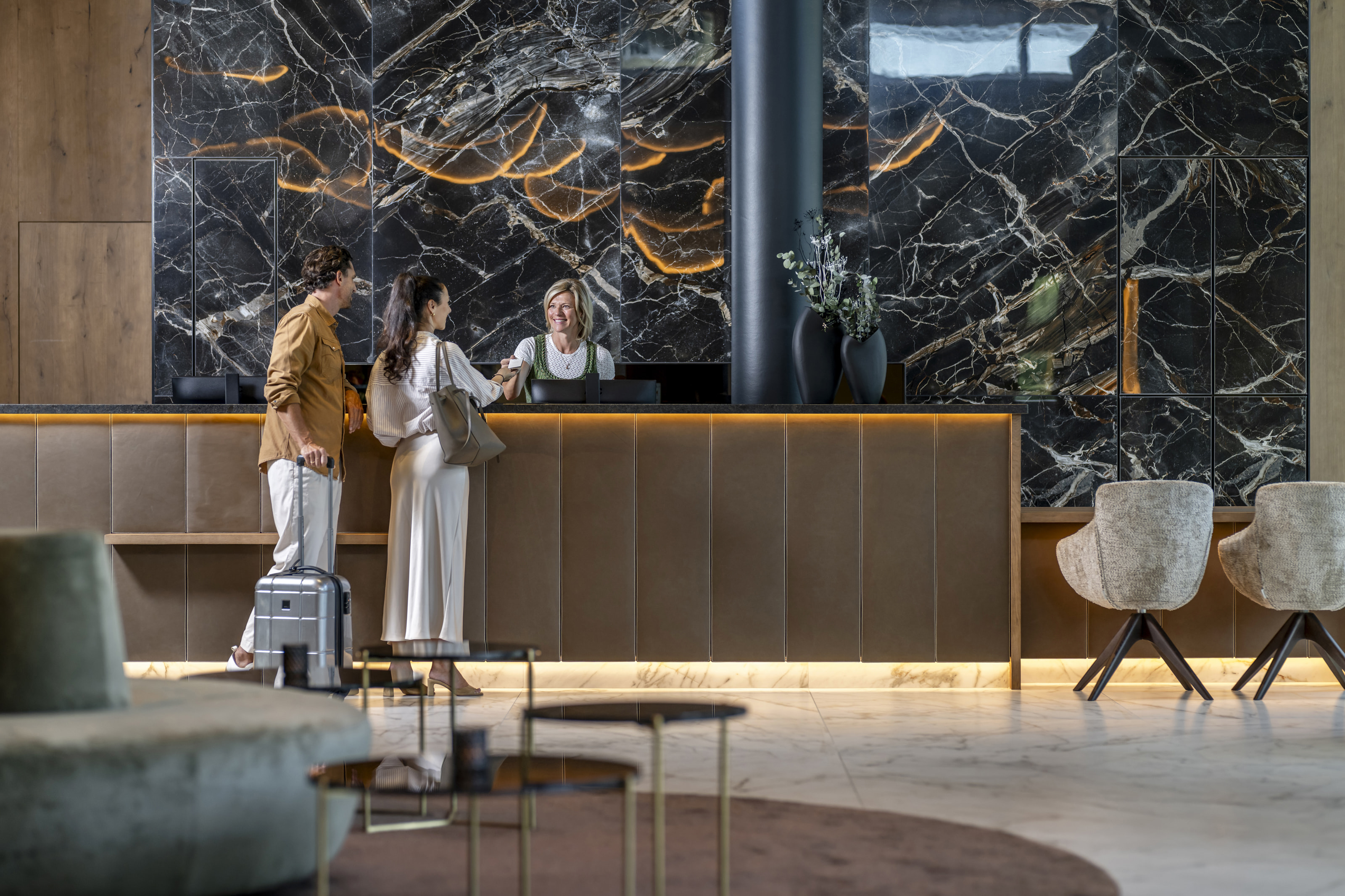 Wellnesshotel: Willkommen im Mooshof: die neue Rezeption - Wellness & SPA Resort Mooshof