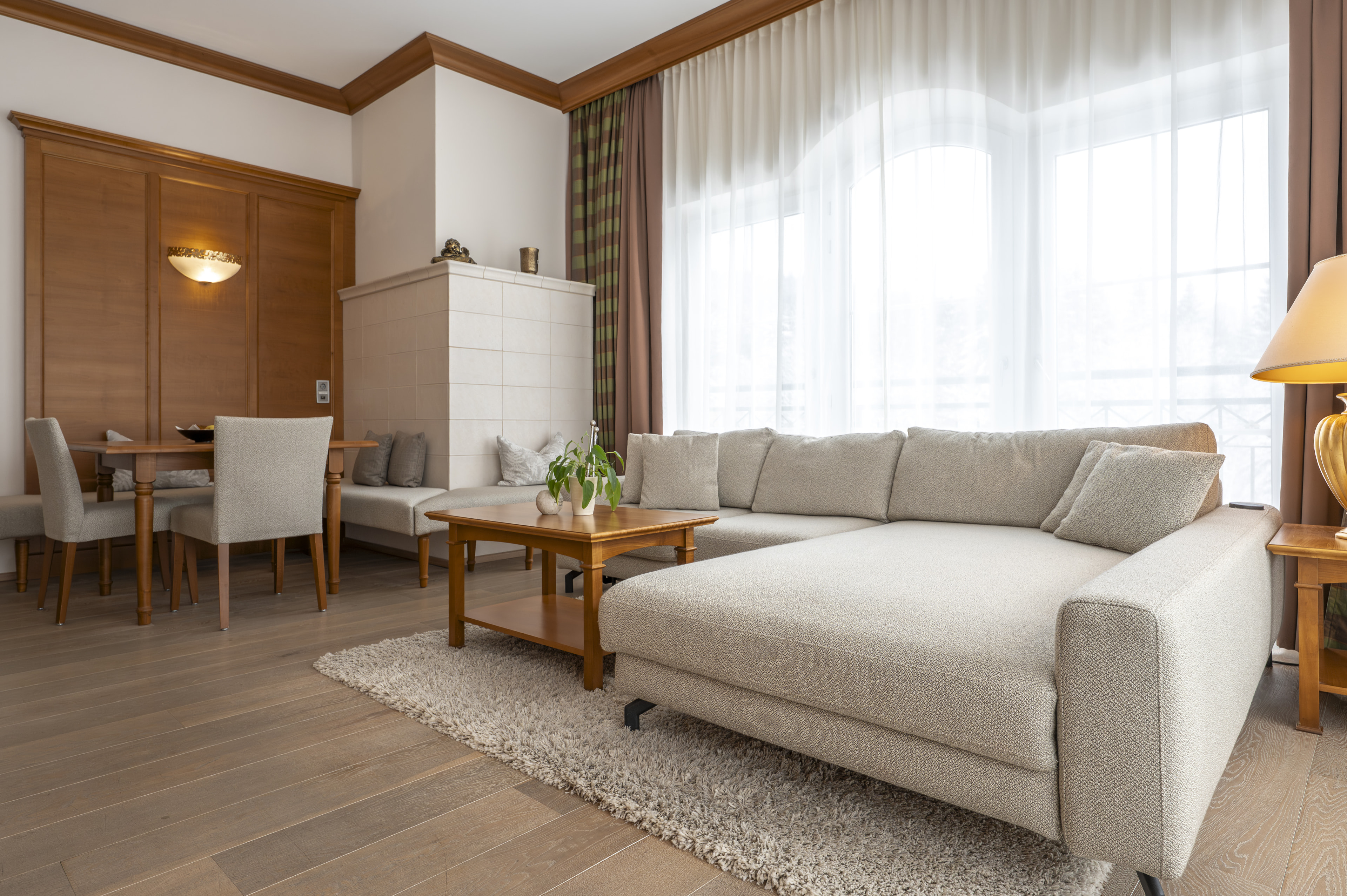 Wellnesshotel: Turmsuite Kronberg mit Sofalandschaft, tlw mit beheizbarem Infrarot-Liegeelement - Wellness & SPA Resort Mooshof