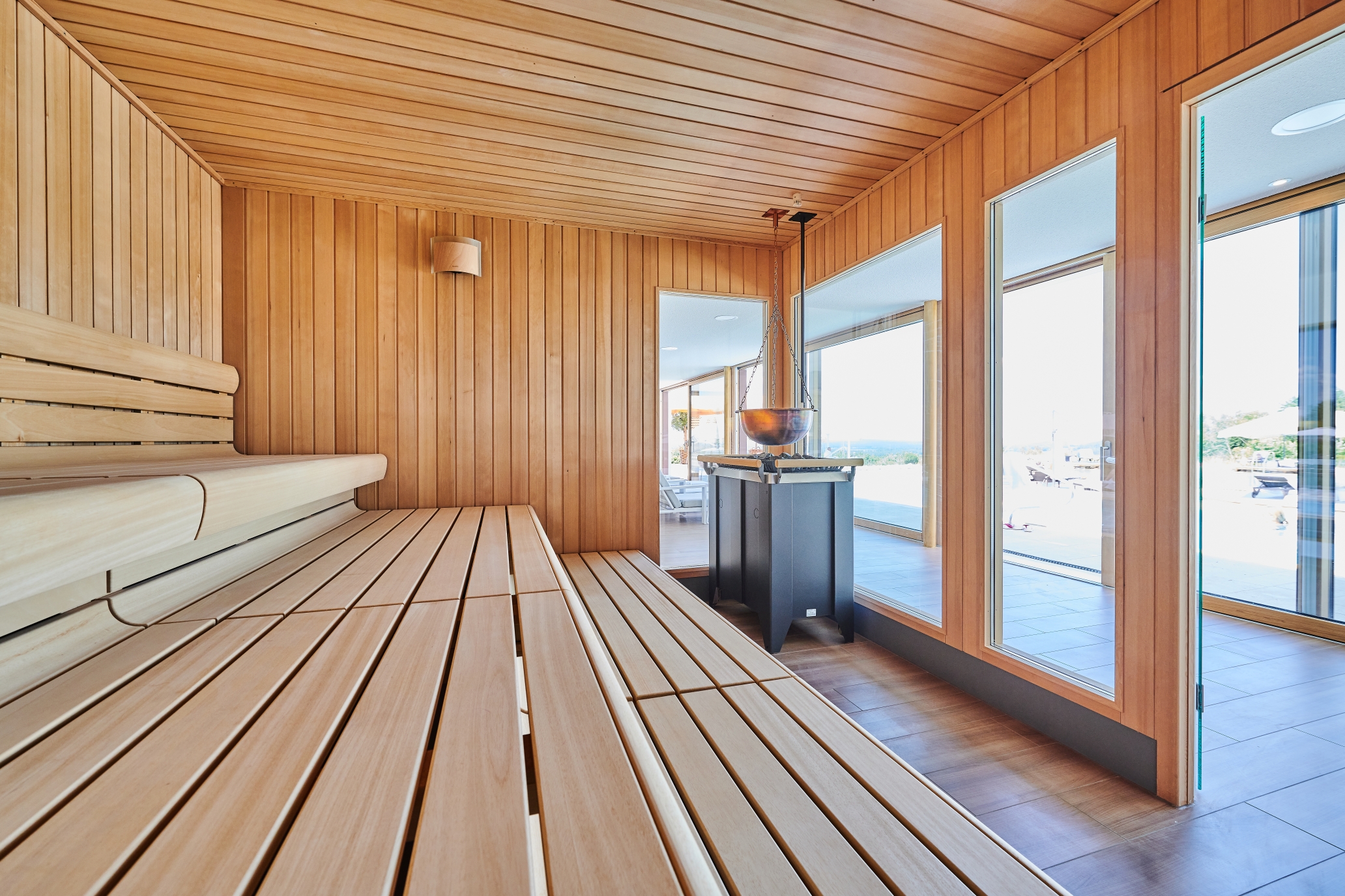 Der Birkenhof Spa & Genuss Resort Saunen und Bäder im Detail Textilsauna