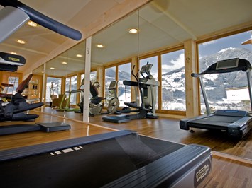 Alpin Family Resort Seetal****s Fitnessangebote im Detail Fitnessraum mit Technogym Geräten