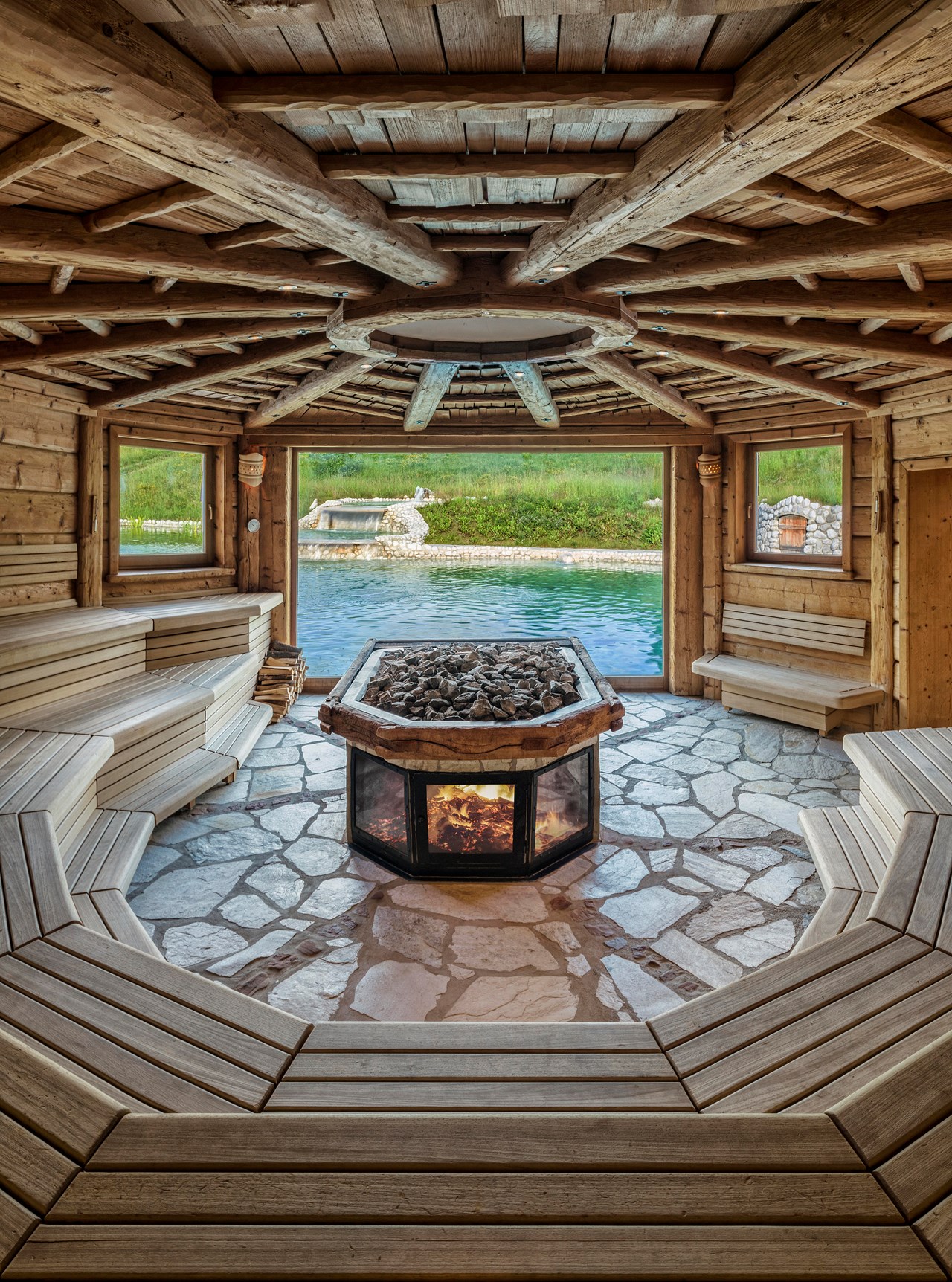 Bio-Hotel Stanglwirt Saunen und Bäder im Detail Kaiser-Sauna