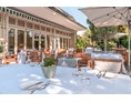 Wellnesshotel: Terrasse für die 2 A la cart Restaurants - Hotel Erbprinz