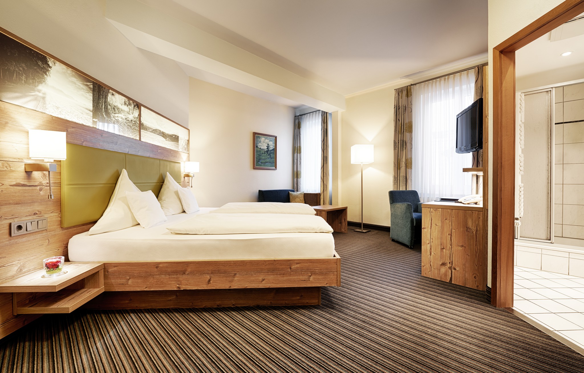 Hotel Kronelamm im Schwarzwald Zimmerkategorien Doppelzimmer Marktbrunnen im Gästehaus