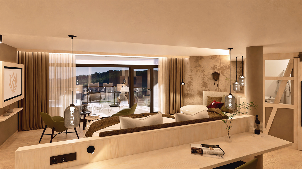 Hotel Kronelamm im Schwarzwald Zimmerkategorien Spa Suite im Haupthaus