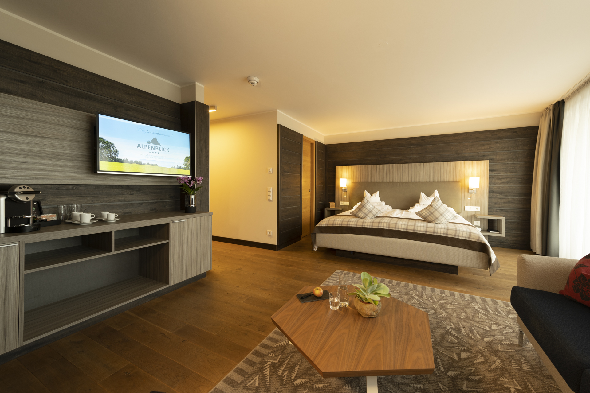 Wellnesshotel: Junior Suite - Bio- und Wellnesshotel Alpenblick