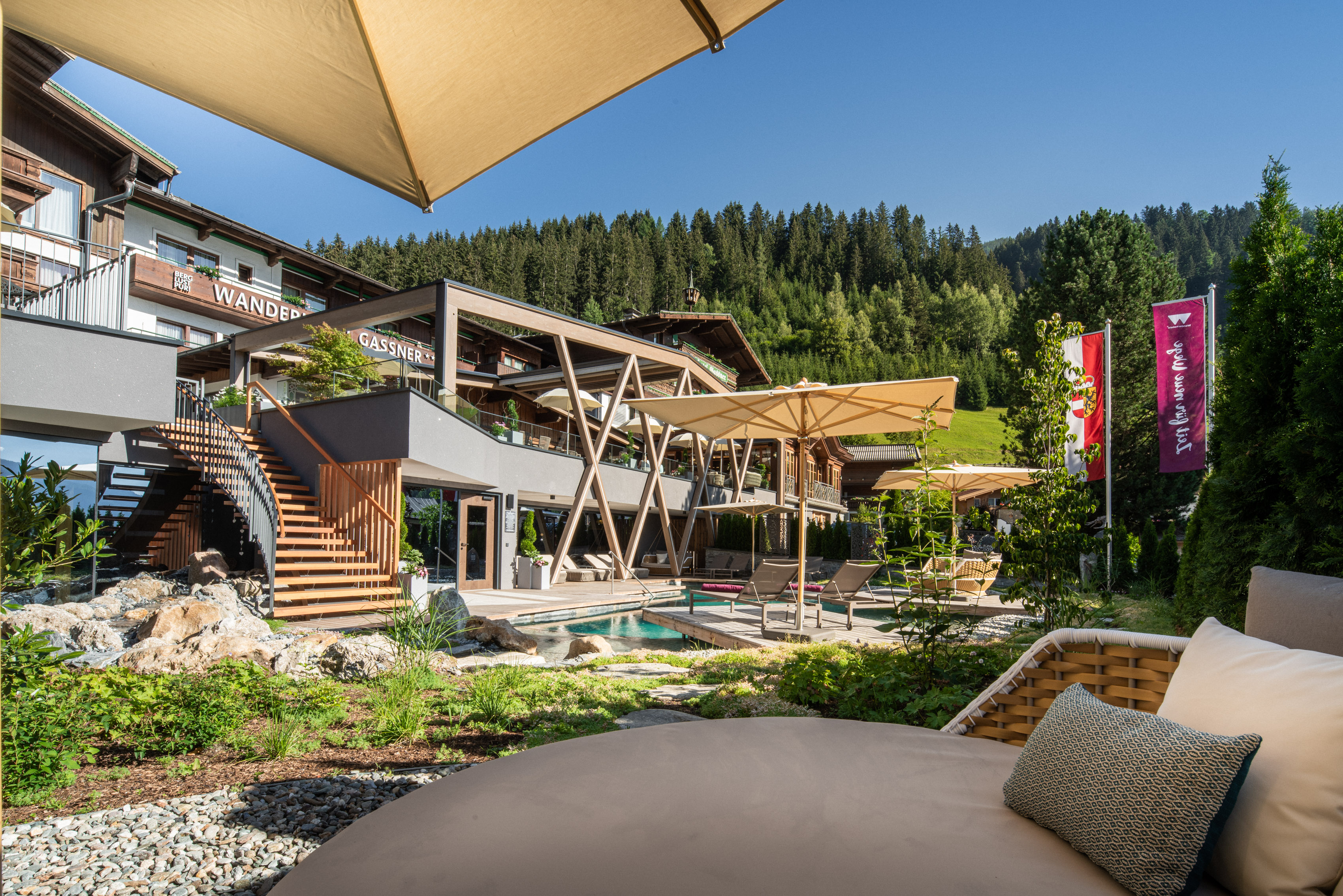 Wellnesshotel: Wander- und Wellnesshotel Gassner 4* Superior - Crystal- und GartenSPA mit Naturpool - Hotel Gassner****Superior