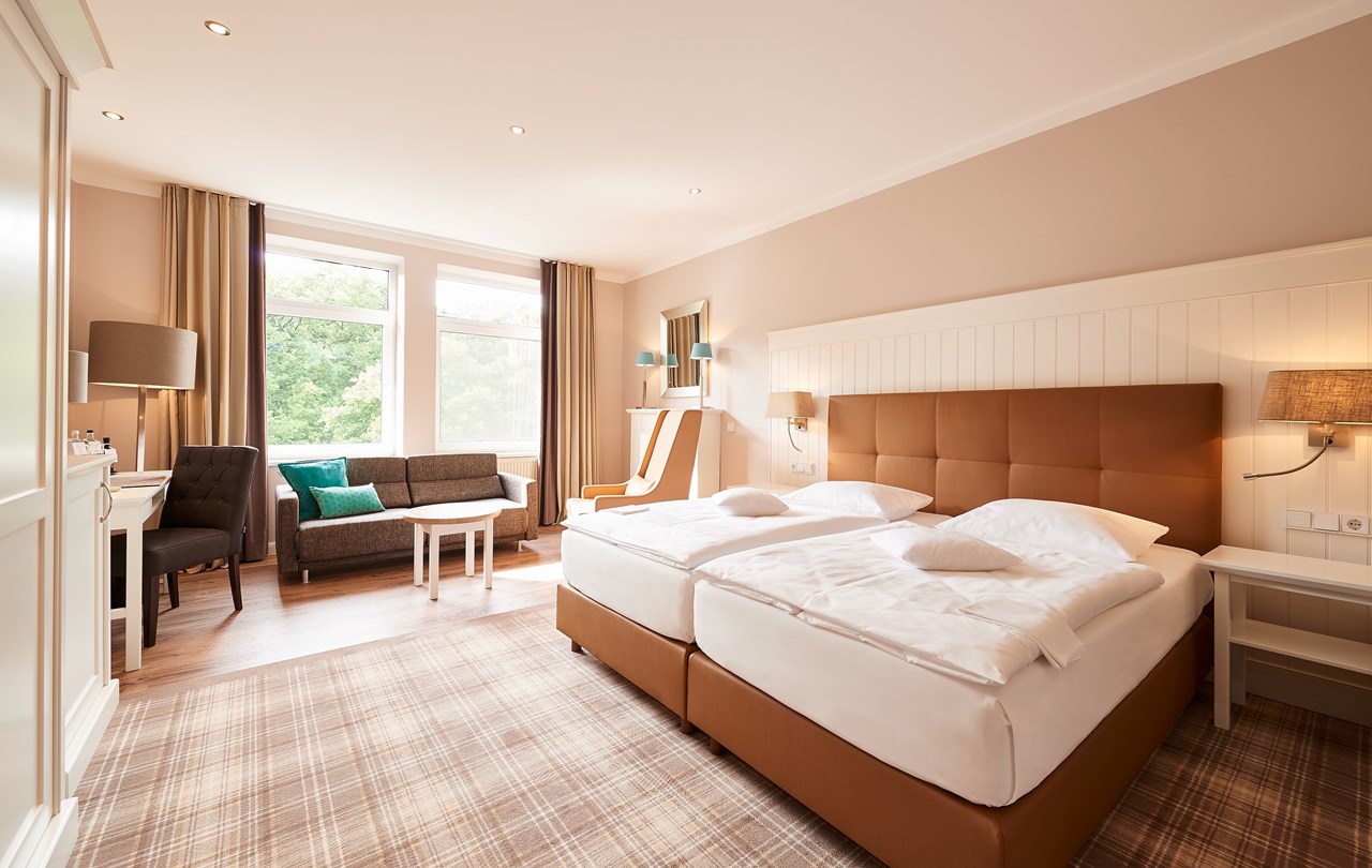 MUNTE - Wellnesshotel am Stadtwald Zimmerkategorien Deluxe Zimmer