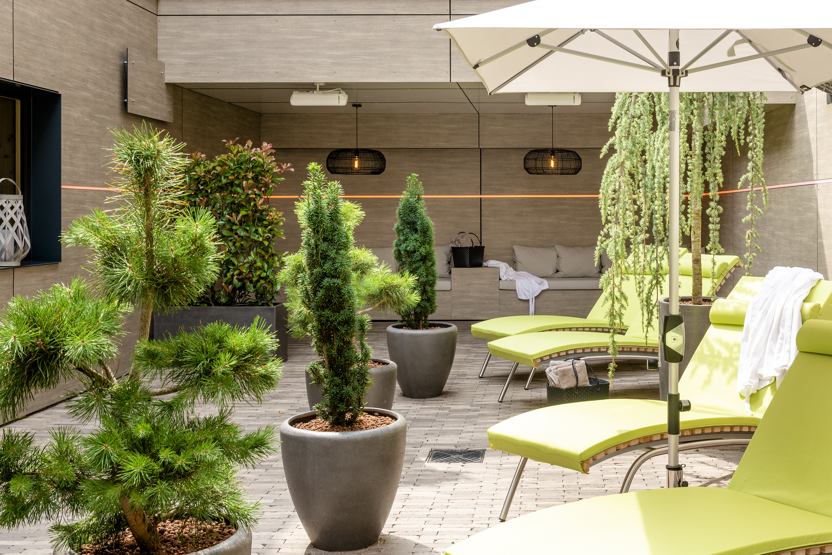 Wellnesshotel: WaldSpa - Außenbereich - MUNTE - Wellnesshotel am Stadtwald - MUNTE - Wellnesshotel am Stadtwald