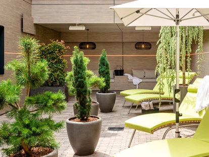 Wellnessurlaub - Bettgrößen: Twin Bett - WaldSpa - Außenbereich - Hotel Munte am Stadtwald - MUNTE - Wellnesshotel am Stadtwald