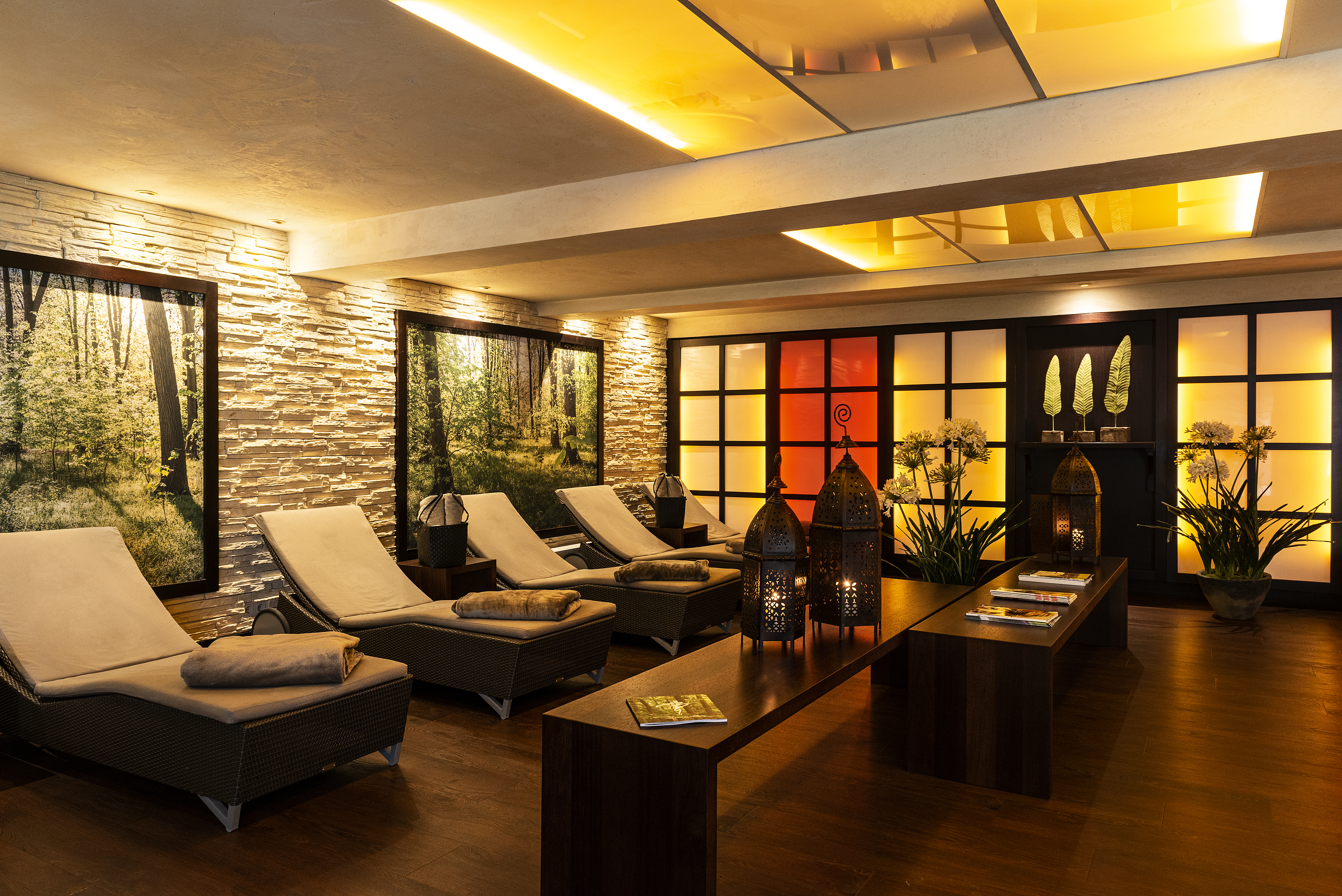 Wellnesshotel: WaldSpa - Ruhebereich linke Seite - MUNTE - Wellnesshotel am Stadtwald - MUNTE - Wellnesshotel am Stadtwald