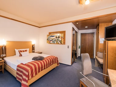 Wellnesshotel: Zimmerbeispiel Junior-Doppelzimmer als Einzelzimmer - Göbel´s Schlosshotel " Prinz von Hessen "