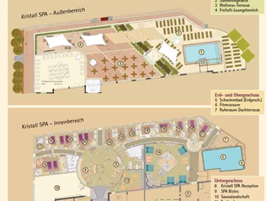 Wellnesshotel: Übersicht Wellness-Bereich - Göbel´s Schlosshotel " Prinz von Hessen "