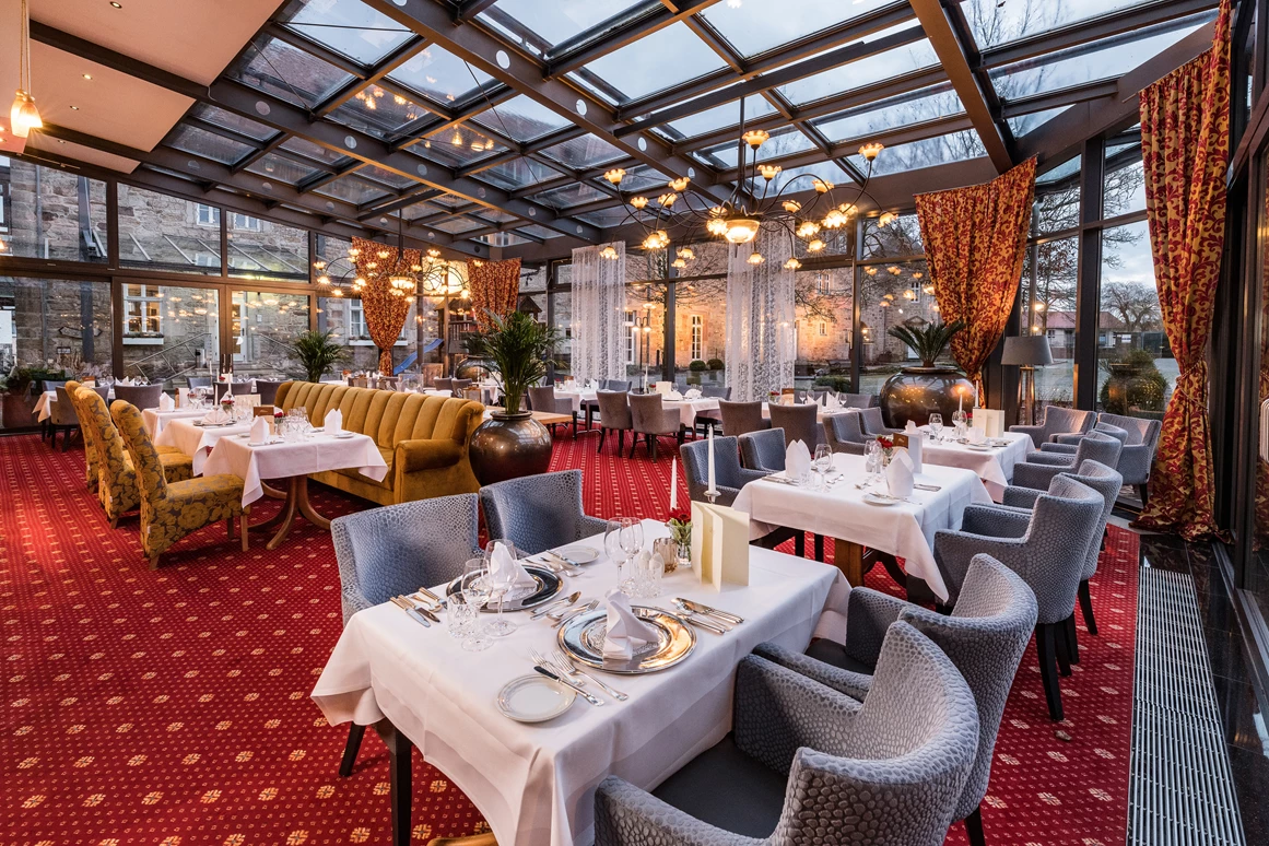 Wellnesshotel: Wintergarten-Restaurant - Göbel´s Schlosshotel " Prinz von Hessen "
