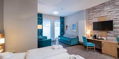 Wellnessurlaub - Hotel-Schwerpunkt: Wellness & Romantik - Lippstadt - Zimmerbeispiel Deluxe-Doppelzimmer - Romantik Hotel Stryckhaus