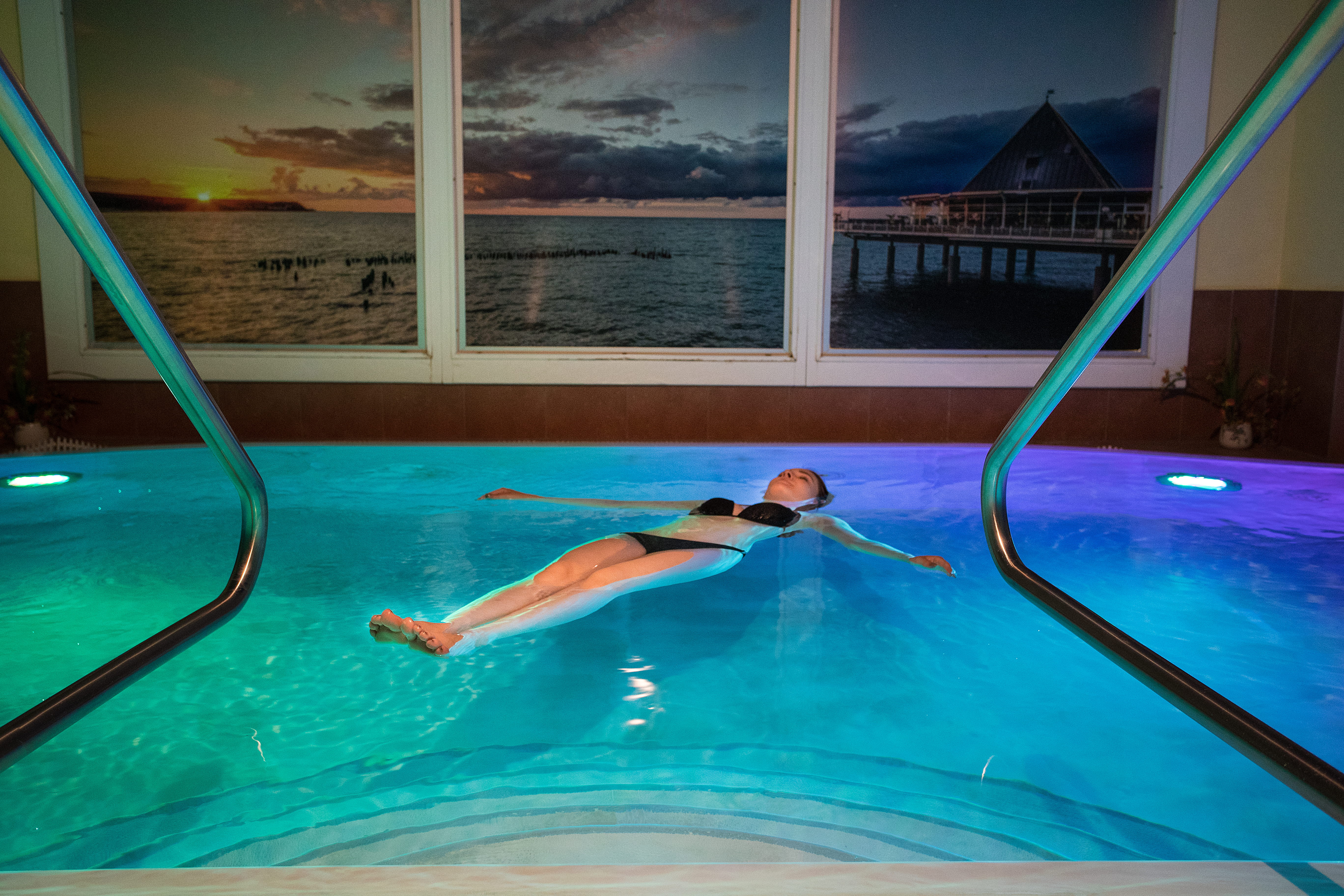Hotel zur Post Saunen und Bäder im Detail Salzwasser-Schwebebad