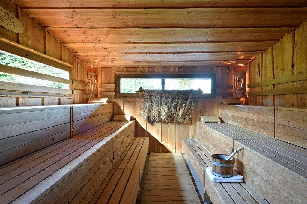 Köhlers Forsthaus Wellness und Genusshotel Saunen und Bäder im Detail Finnische Heu-Sauna 90 °C