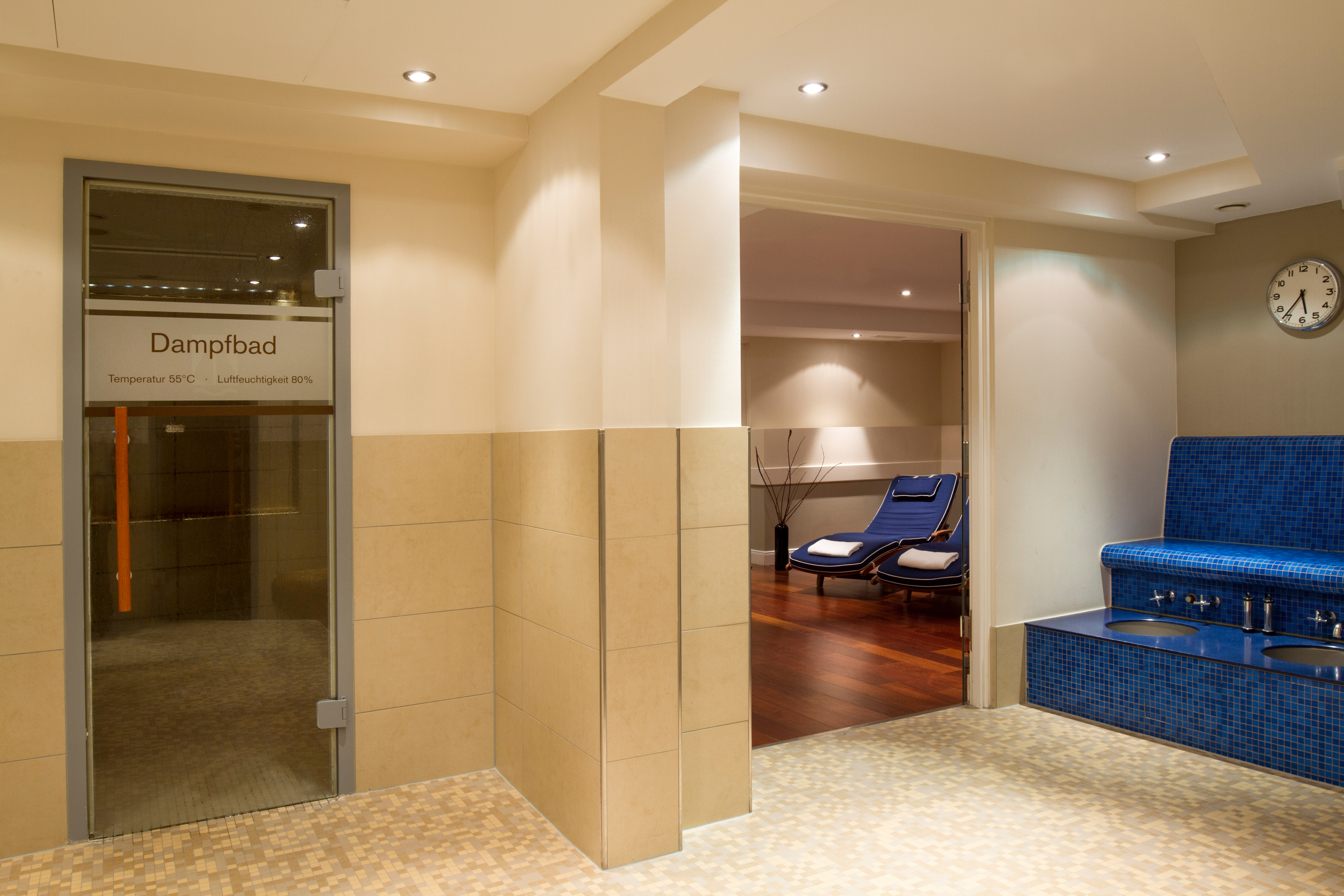 ATLANTIC Grand Hotel Travemünde Saunen und Bäder im Detail Dampfbad - bis 55°C