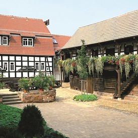 Wellnesshotel: Mittelalterlicher Innenhof - Hotel Hammermühle