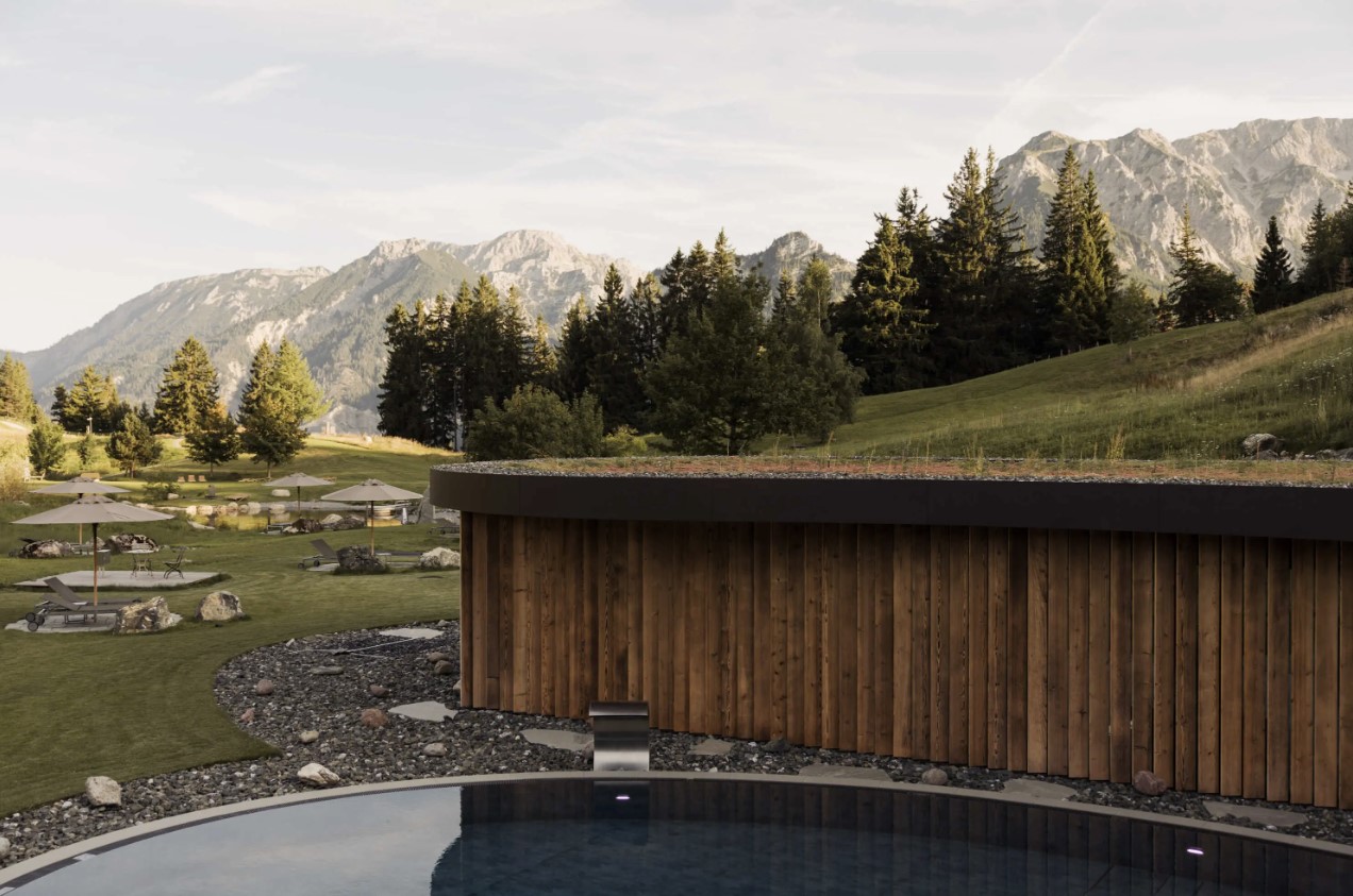 Wellnesshotel: Außenansicht Spa - Schlossanger Alp