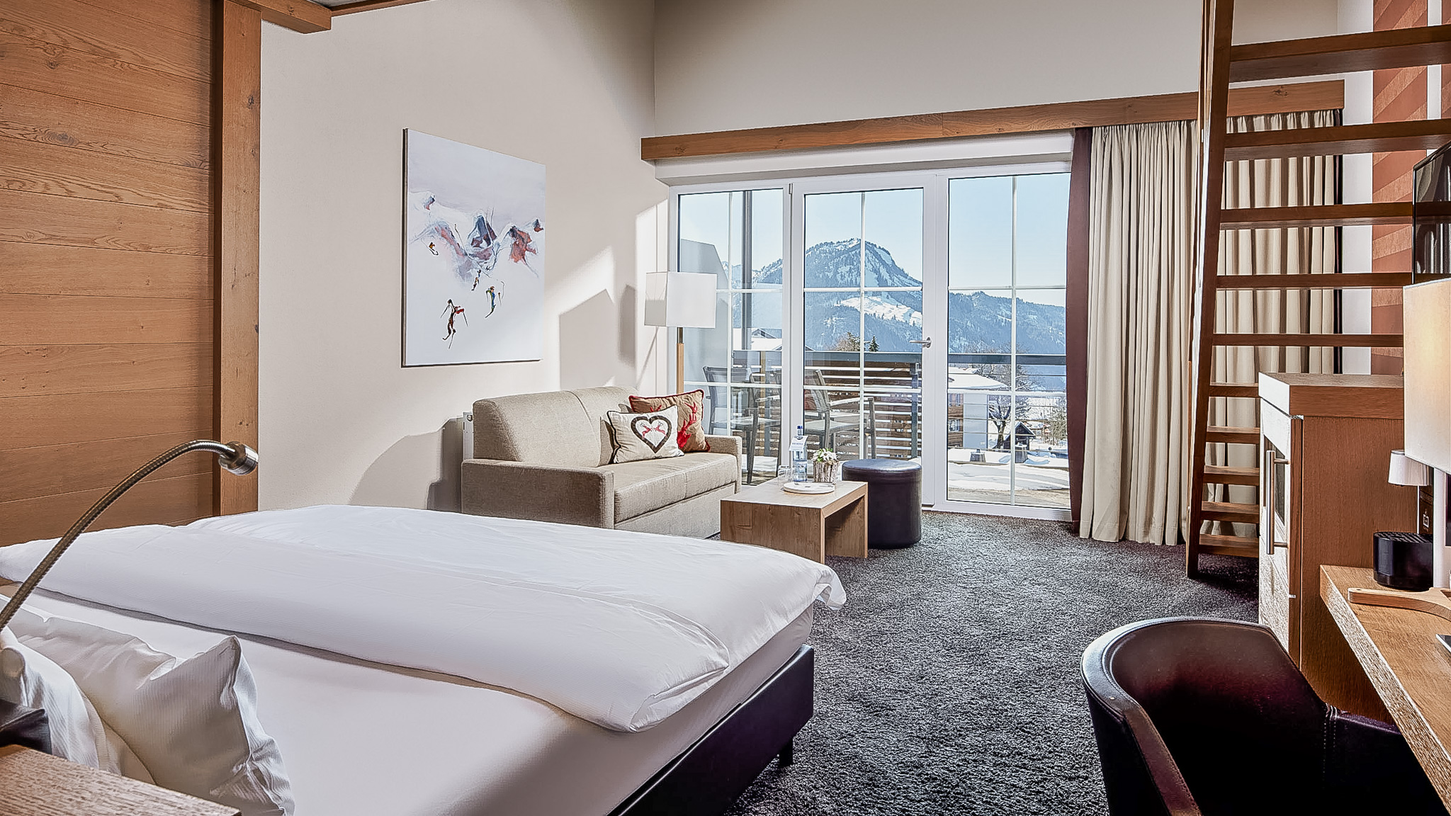 Wellnesshotel: Blick ins Zimmer - Panoramahotel Oberjoch