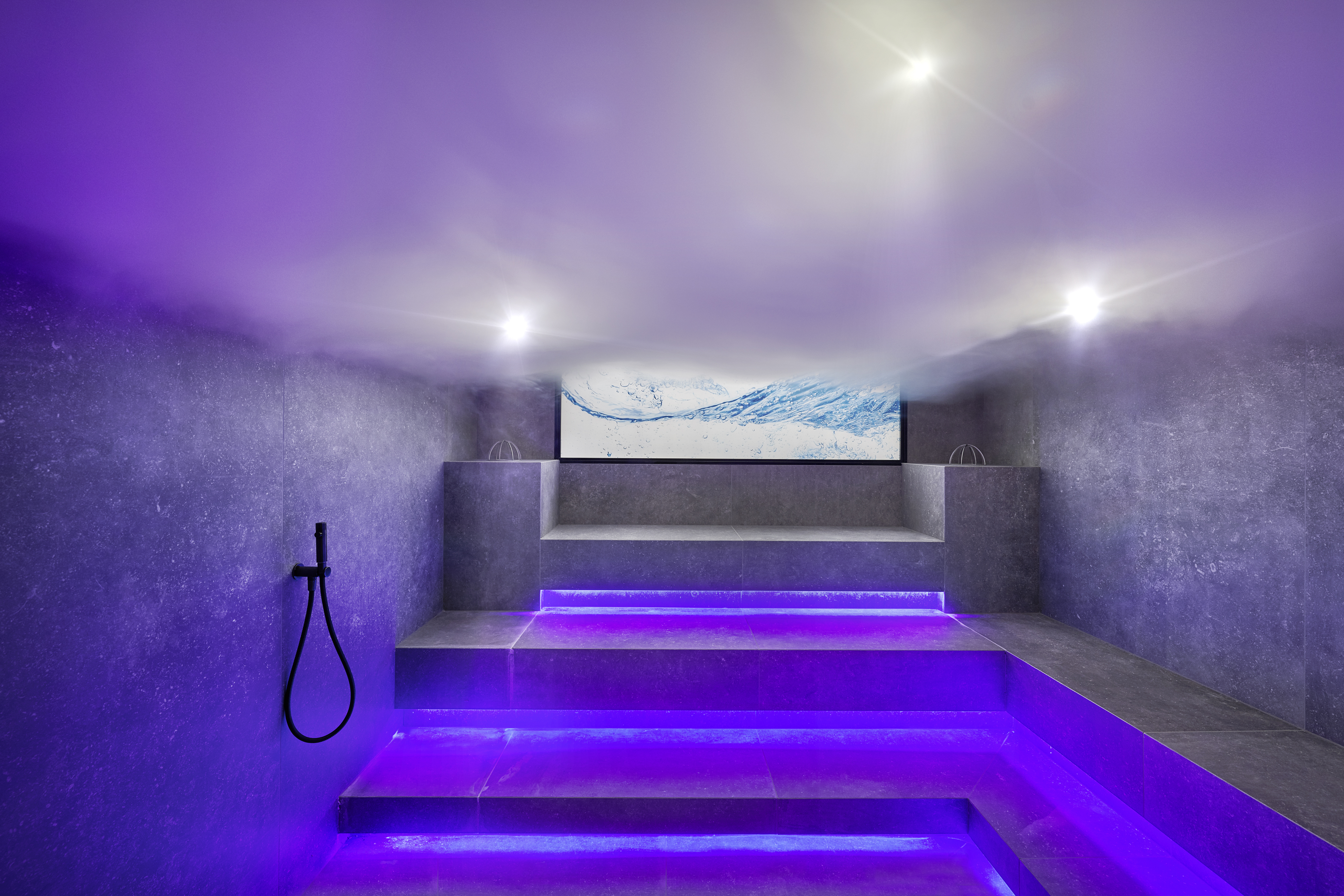 Quellenhof Luxury Resort Lazise Saunen und Bäder im Detail Dampfbad - Familiensauna