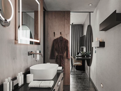 Wellnessurlaub - Babysitterservice - Penthouse Pool Villa auf 2 Etagen (Badezimmer) - Quellenhof Luxury Resort Lazise