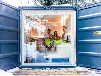 Alpenhotel Tyrol - 4* Adults Only Hotel am Achensee Saunen und Bäder im Detail Container-Sauna