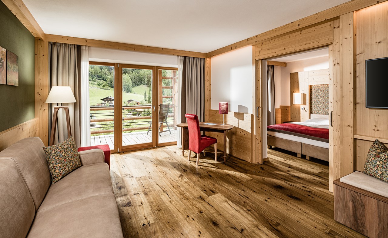 Alpin Hotel Masl Zimmerkategorien Suite Garden Deluxe ca. 50m²- für 2 - 4 Personen (geeignet auch für Familien)