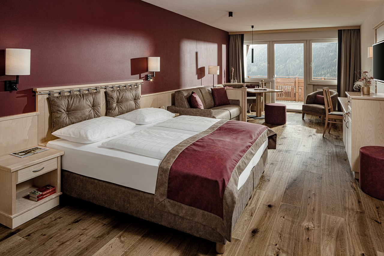 Hotel Masl Zimmerkategorien Doppelzimmer Panorama ca. 40m²- für 2 - 4 Personen