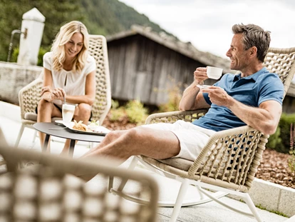 Wellnessurlaub - Finnische Sauna - Patsch - Terrasse - Hotel Masl