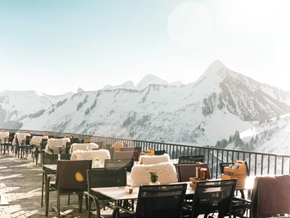 Wellnessurlaub - Fontanella - Sonnenterrasse Winter - Alpenstern Genießerhotel