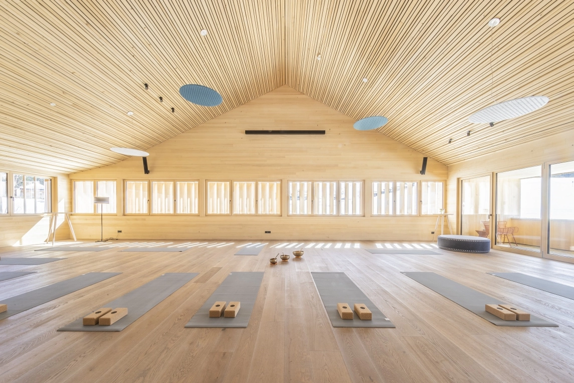 Fuchsegg Eco Lodge Fitnessangebote im Detail Yoga- und Bewegungsräume
