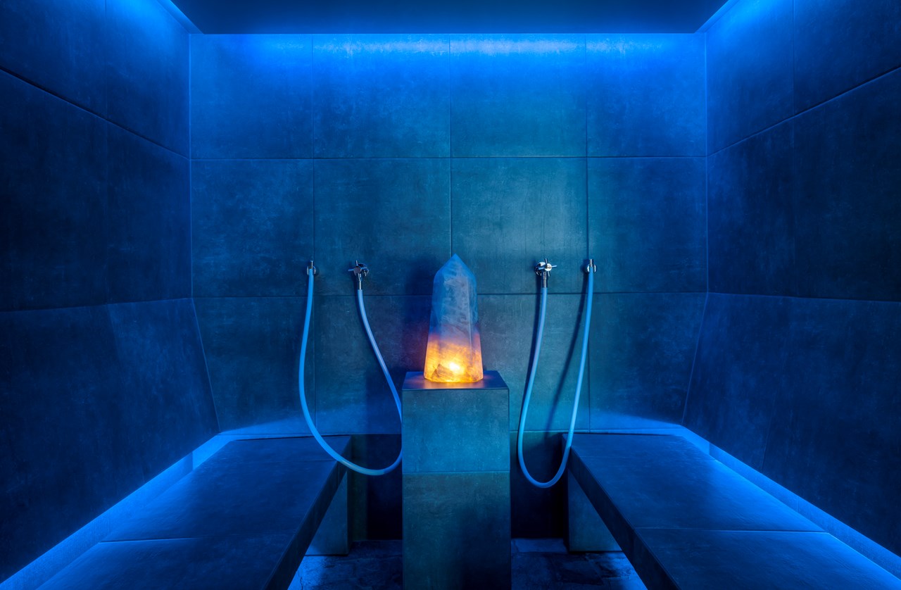 Fuchsegg Eco Lodge Saunen und Bäder im Detail Damfbad