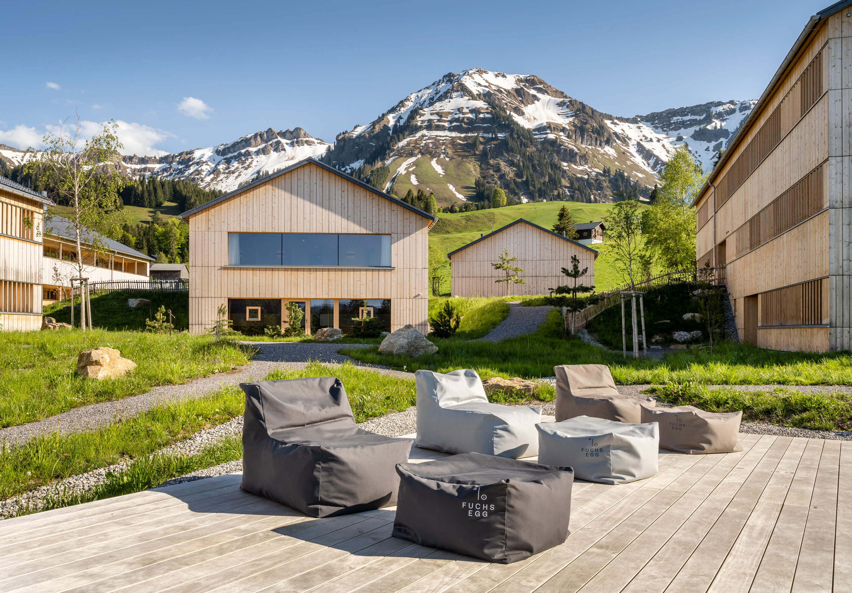 Wellnesshotel: Saunahaus mit Yoga-Platform - Fuchsegg Eco Lodge