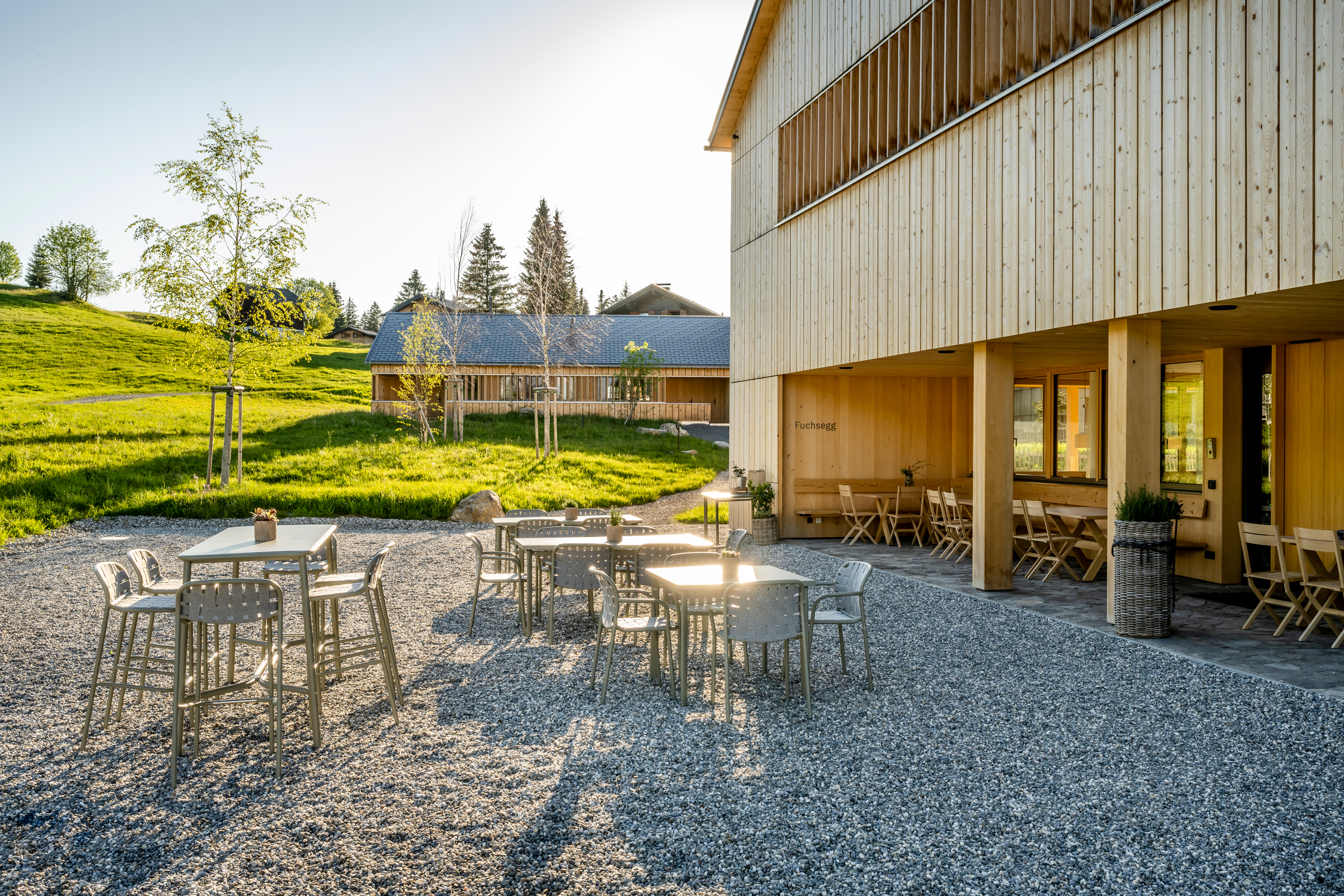 Wellnesshotel: Gastgarten, Sonnenterrasse für das ganze Jahr - Fuchsegg Eco Lodge
