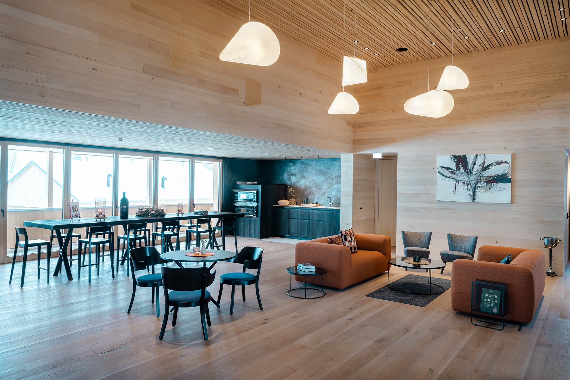 Wellnesshotel: Lounge im Gasthaus OG - für Events und Firmenanlässe - Fuchsegg Eco Lodge