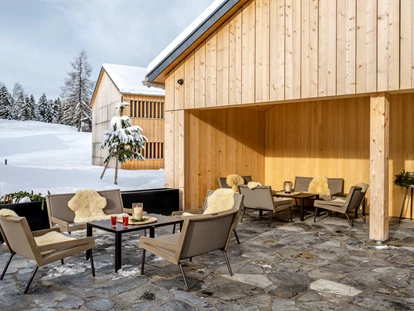 Wellnessurlaub - Fontanella - Wellness-Haus mit Terrasse nur für Hotelgäste - Fuchsegg Eco Lodge