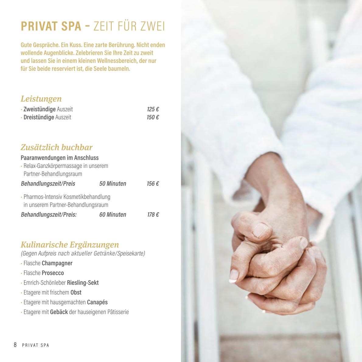 Romantik- & Wellnesshotel Deimann Massagen im Detail Privat SPA