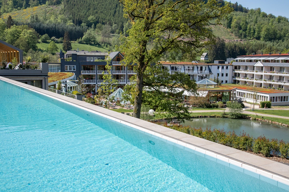 Wellnesshotel: Infinity Pool im Adults-Only Wellnessbereich Hotel Deimann - Romantikhotel Deimann