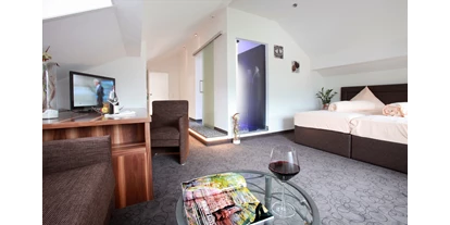 Wellnessurlaub - Ganzkörpermassage - Esthal - Studio Steinzeit, ca. 40qm, Dusche/WC - Hotel Am Hirschhorn