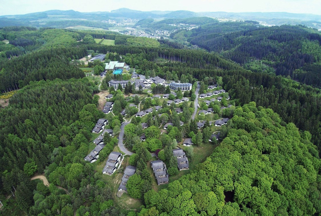 Wellnesshotel: Luftaufnahme Sporthotel & Resort Grafenwald - Sporthotel & Resort Grafenwald