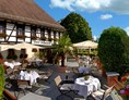 Wellnesshotel: Terrasse restaurant - Romantik Hotel Schwanefeld & Spa