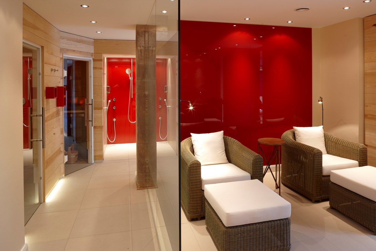 Relais & Châteaux Hardenberg BurgHotel Saunen und Bäder im Detail Infrarotsauna, Dampfbad, Finnische Sauna