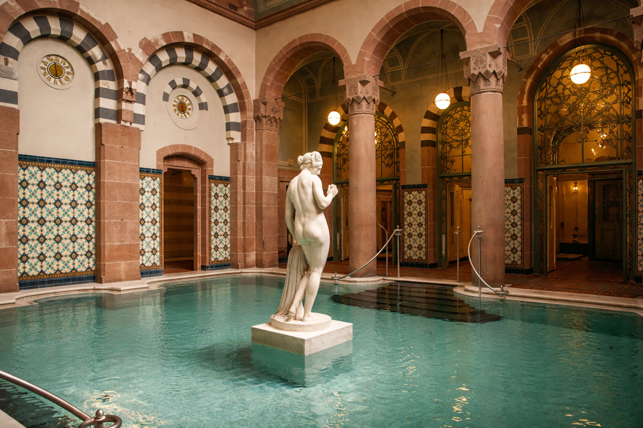 Mokni’s Palais Hotel & SPA Saunen und Bäder im Detail Historischer Bereich "Palais Thermal"
