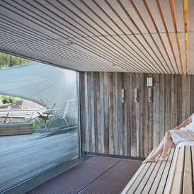 Wellnesshotel: Sauna im Außenbereich - Mokni’s Palais Hotel & SPA